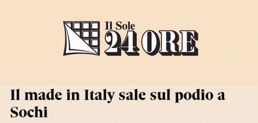 Il made in Italy sale sul podio a Sochi